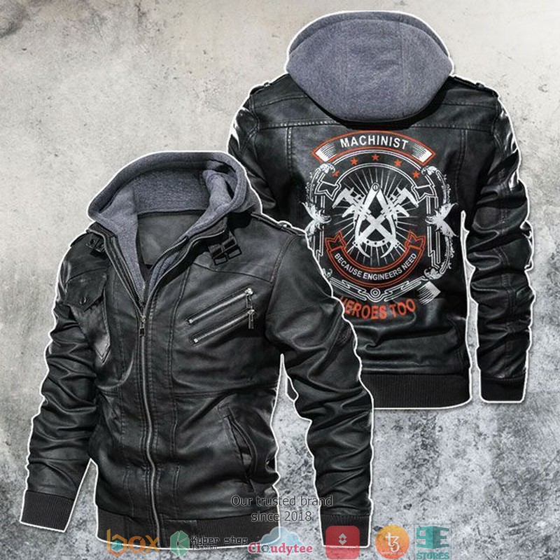 The Machinist Even Enineers Need Heroes Too Motorcycle Leather Jacket