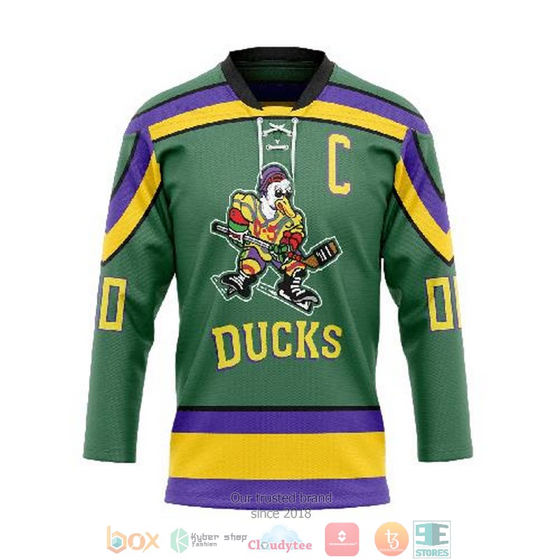 The Mighty Ducks Custom Name and Number Hockey Jersey Shirt 1 2 3