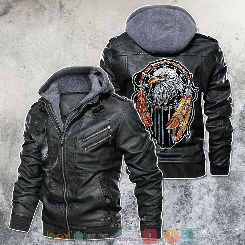 The Native Eagle Leather Jacket 1 The Native Eagle Leather Jacket