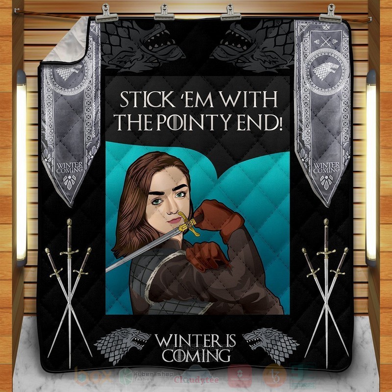 BEST The Pointy End Game of Thrones Quilted Fabric 11 The Pointy End Game of Thrones Quilt