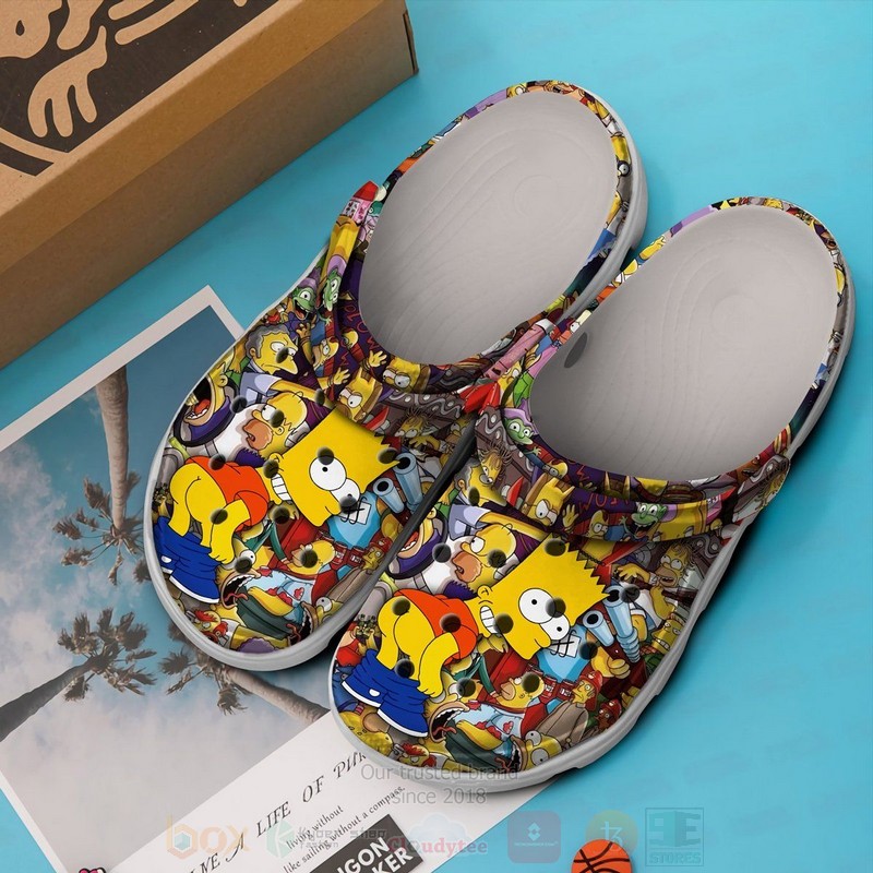 The Simpsons Cartoon Characters Crocband Crocs Clog Shoes 1