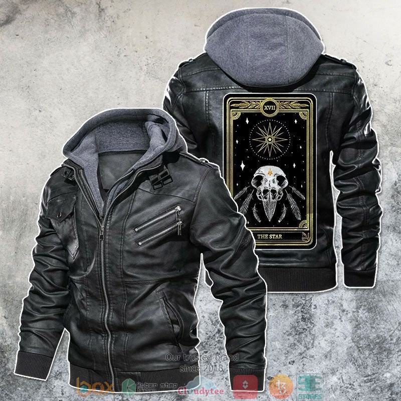 The Star Tarot Card Motorcycle Rider Leather Jacket