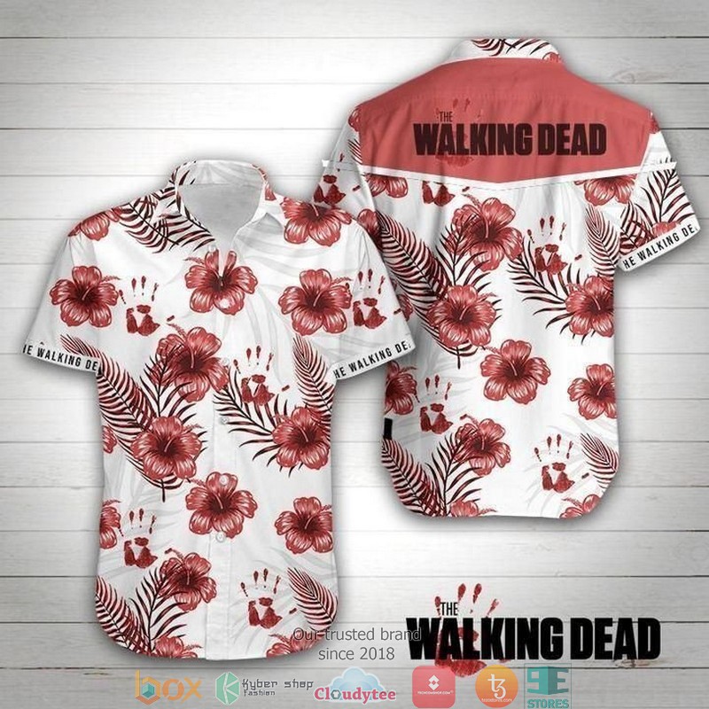 The Walking Dead Short Sleeve Hawaiian Shirt 1 The Walking Dead Short Sleeve Hawaiian Shirt