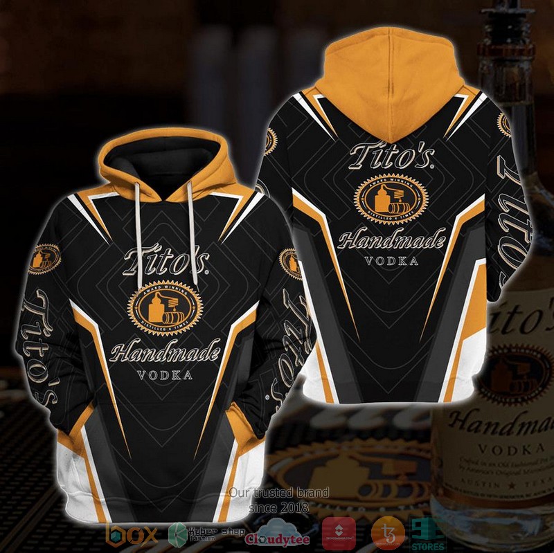 HOT Tito's Handmade Vodka black All Over Printed 3D Shirt, Hoodie 4 Titos Handmade Vodka black 3D Shirt Hoodie 1 2 3