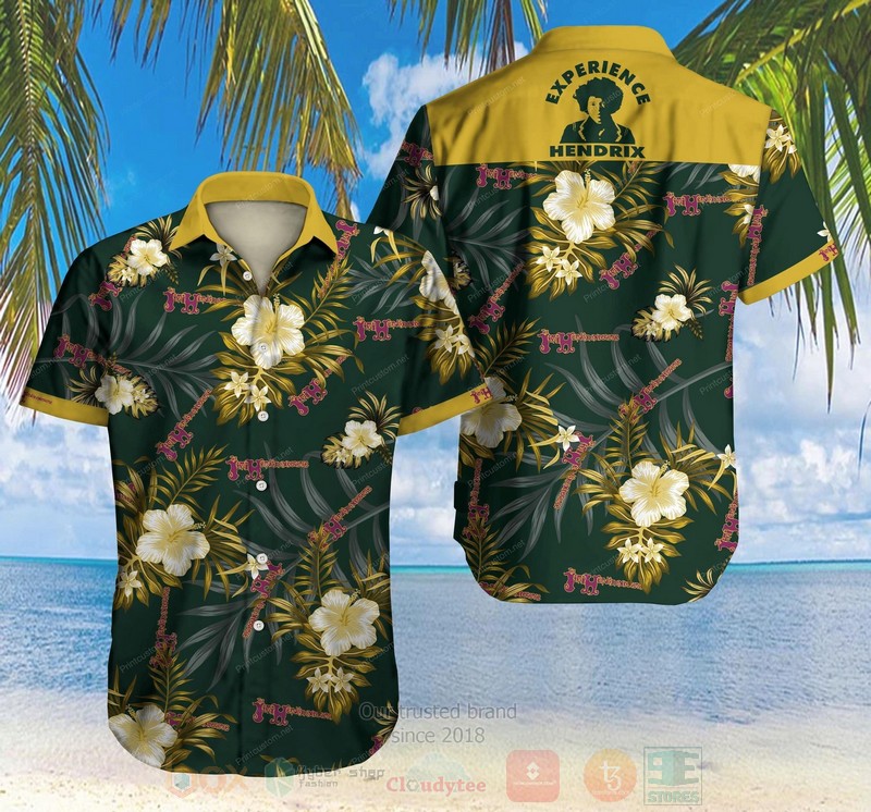 Tlmus The Jimi Hendrix Experience Short Sleeve Hawaiian Shirt