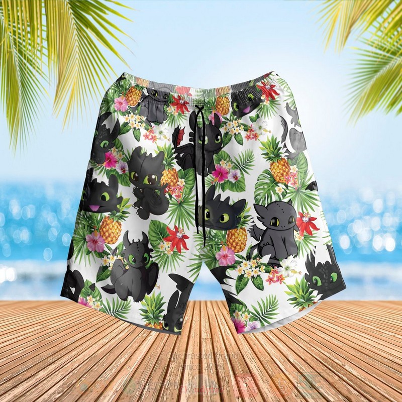 BEST Toothless Baby Tropical Shirt, Short 3 Toothless Baby Hawaiian Shirt Short 1 2