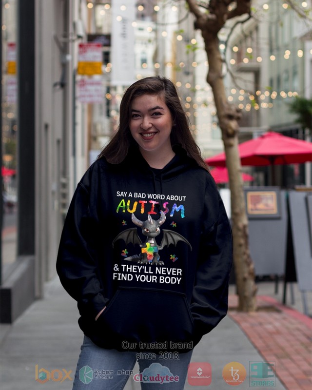 HOT Toothless Say A Bad Word About Autism They'll Never Find Your Body hoodie, shirt 15 Toothless Say A Bad Word About Autism Theyll Never Find Your Body Shirt Hoodie 1 2 3 4 5 6 7 8 9 10 11 12 13 14