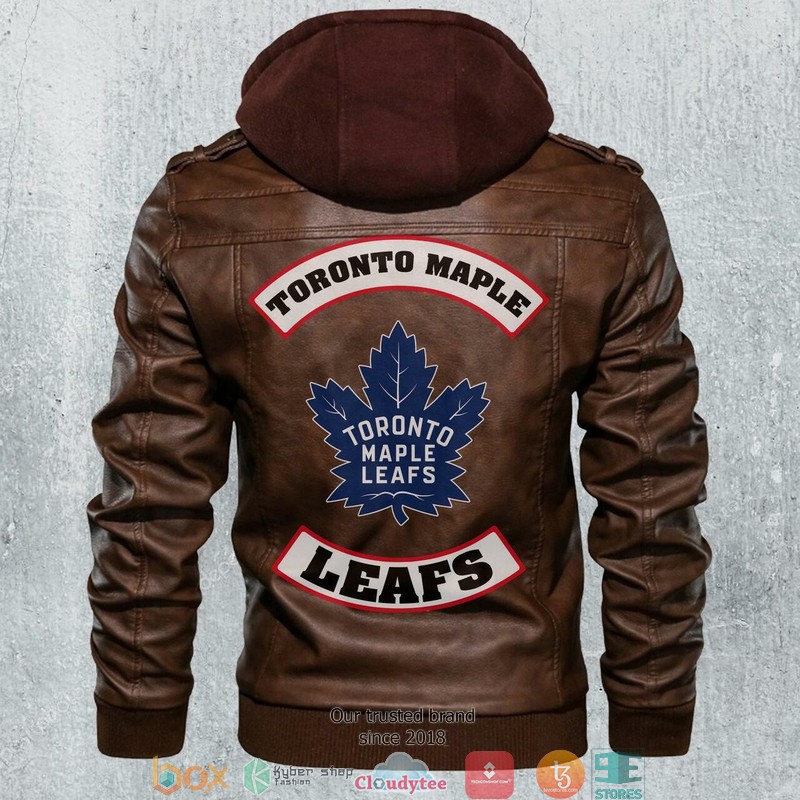 Toronto Maple Leaf NHL Hockey Motorcycle Leather Jacket 4 Toronto Maple Leaf NHL Hockey Motorcycle Leather Jacket