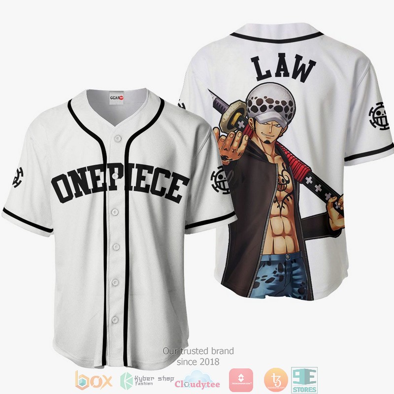 Trafalgar Law Jersey Shirt One Piece Anime for Otaku Baseball Jersey