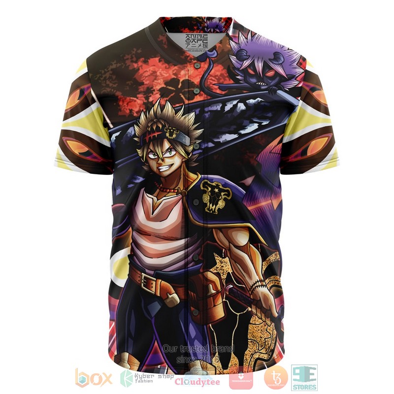HOT Trippy Asta X Liebe Black Clover Baseball Shirt 5 Trippy Asta X Liebe Black Clover Baseball Jersey