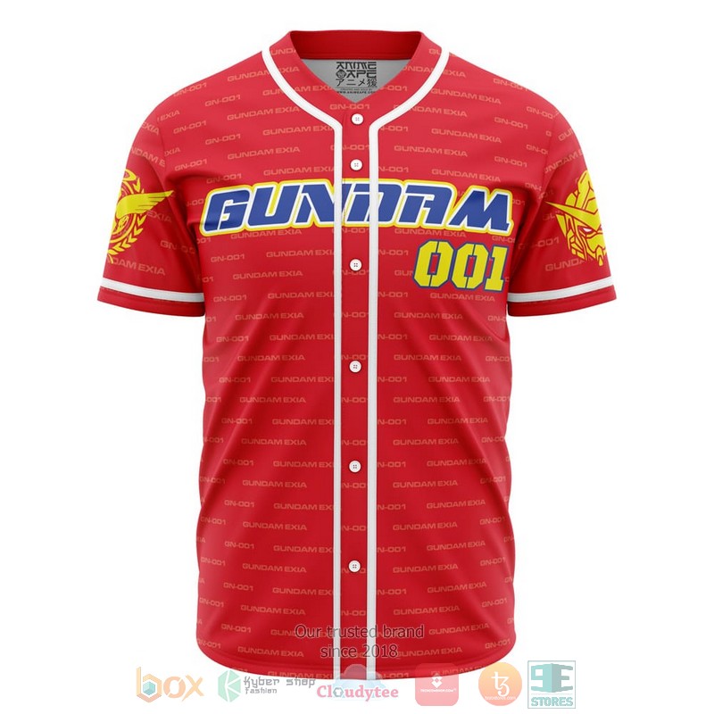 HOT Trippy Burning Gundam Baseball Shirt 1 Trippy Burning Gundam Baseball Jersey