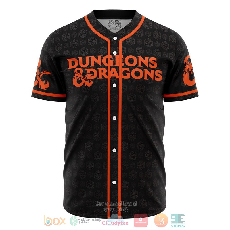 Trippy Dungeons Dragons Baseball Jersey
