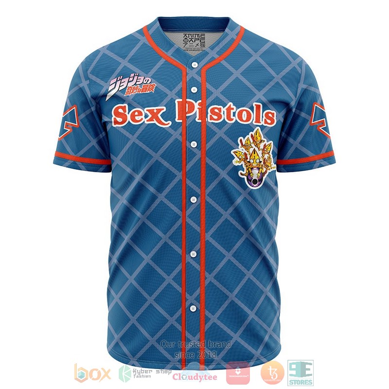 Trippy Guido Mista Six Bullets Jojos Bizarre Adventure Baseball Jersey