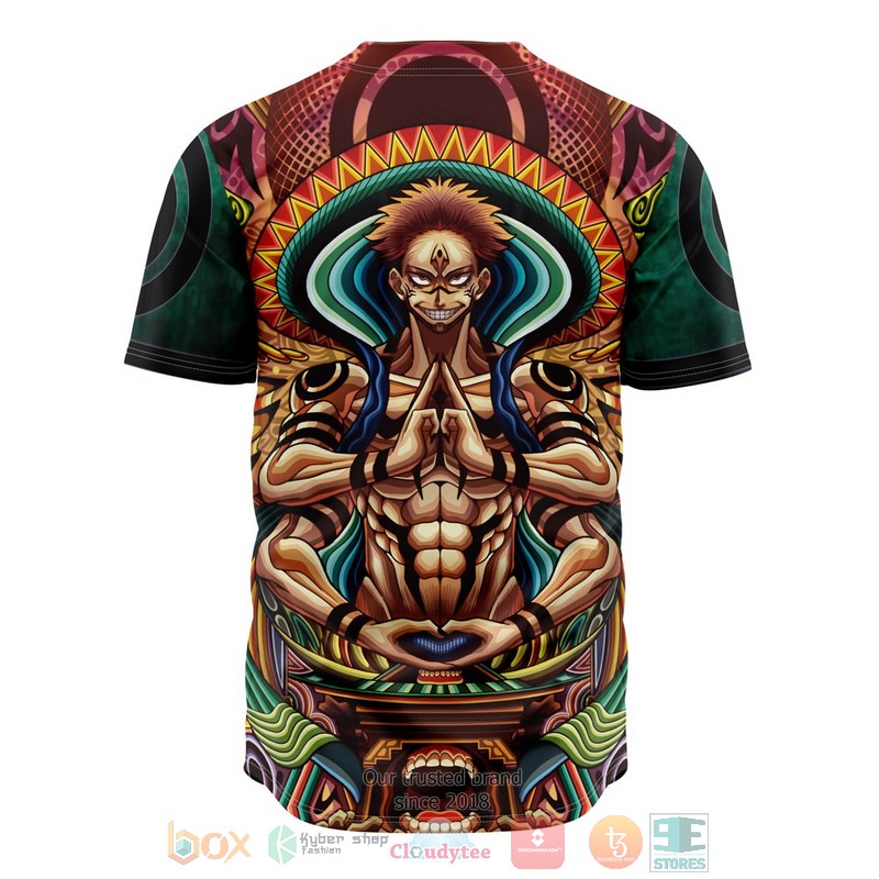 HOT Trippy Ryomen Sukuna Jujutsu Kaisen Baseball Shirt 3 Trippy Ryomen Sukuna Jujutsu Kaisen Baseball Jersey 1 2