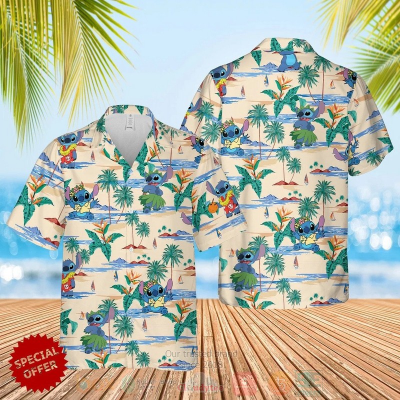 NEW Tropical Stitch Hawaiian Shirt 3 Tropical Stitch Hawaiian Shirt