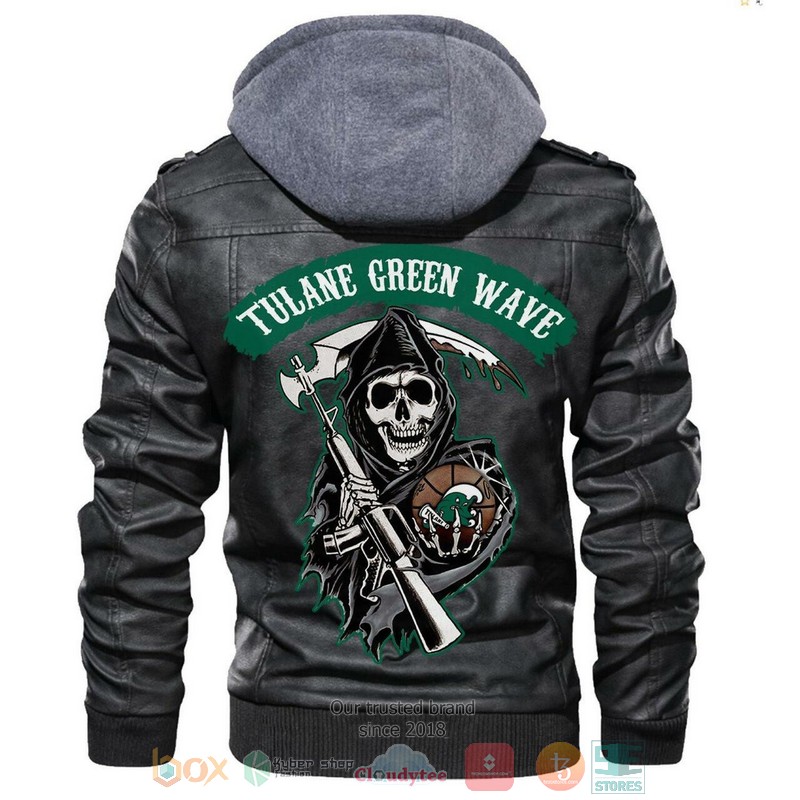 HOT Tulane Green Wave NCAA Basketball Jacket Leather 1 Tulane Green Wave NCAA Basketball Leather Jacket