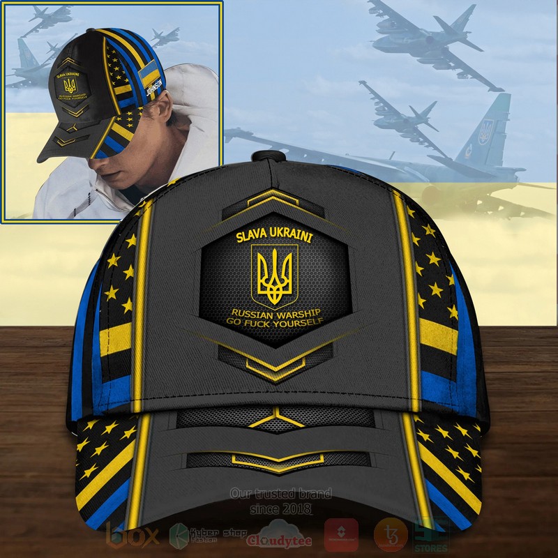 USA Stand With Ukraine Slava Ukraini Hat USA Supports Ukraine Cap