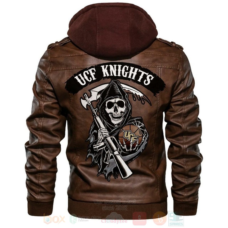 Ucf Knights NCAA Basketball Sons of Anarchy Browns Leather Jacket