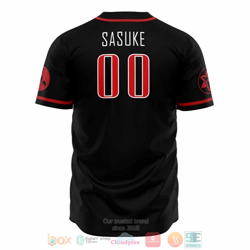 HOT Uchiha Clan Sasuke Uchiha Naruto Baseball Shirt 2 Uchiha Clan Sasuke Uchiha Naruto Baseball Jersey 1