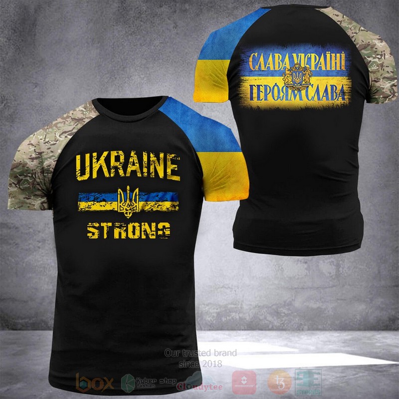 Ukraine Strong Slava UkrainI 3D Shirt