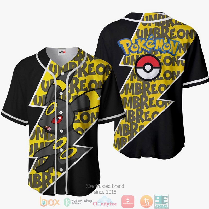 Umbreon Pokemon Baseball Jersey Shirt