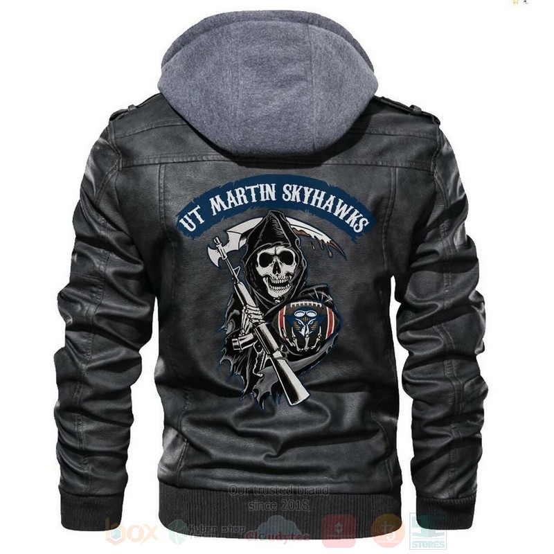 Ut Martin Skyhawks NCAA Football Sons of Anarchy Blacks Leather Jacket