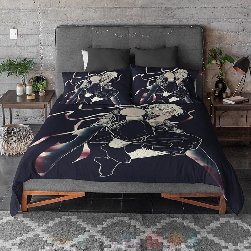 Uzi Tengen Ninja Dark Brushed Demon Slayer Kimetsu no Yaiba Bedding Set 1