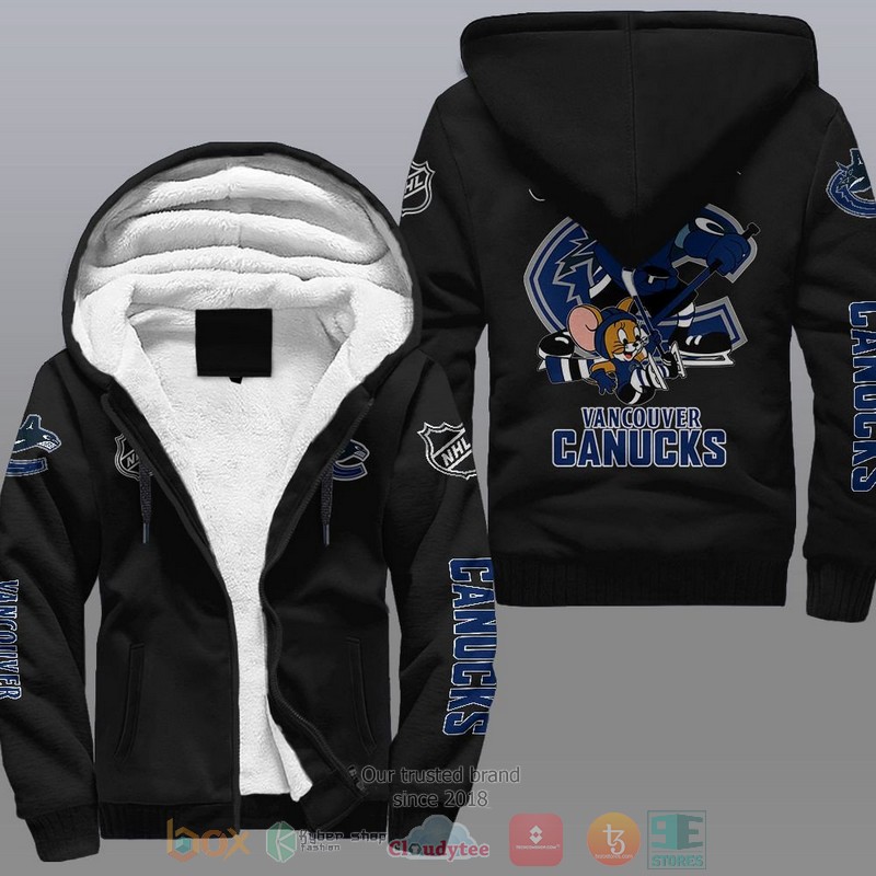 Vancouver Canucks NHL Tom And Jerry Fleece Hoodie