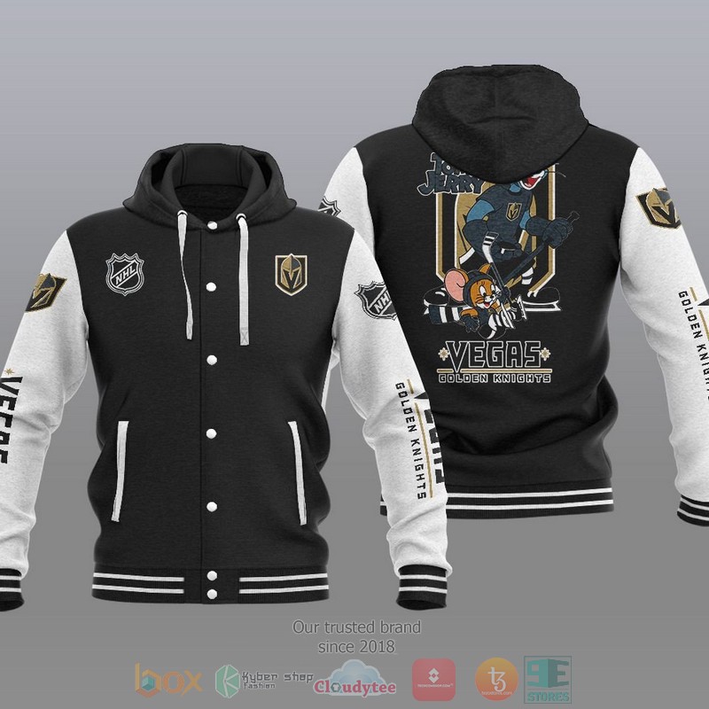 Vegas Golden Knights NHL Tom And Jerry Baseball Hoodie Jacket