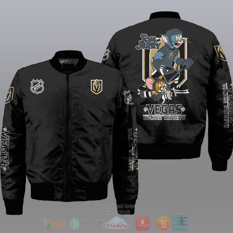 Vegas Golden Knights NHL Tom And Jerry Bomber Jacket