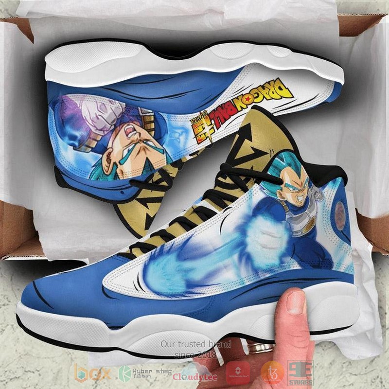 Vegeta Saiyan Blue Dragon Ball Air Jordan 13 Shoes