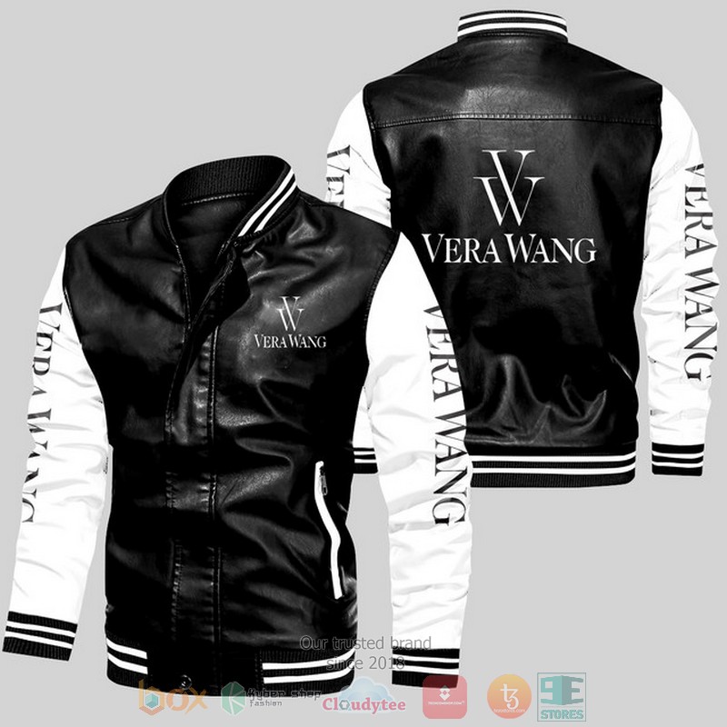 Vera Wang Leather bomber jacket