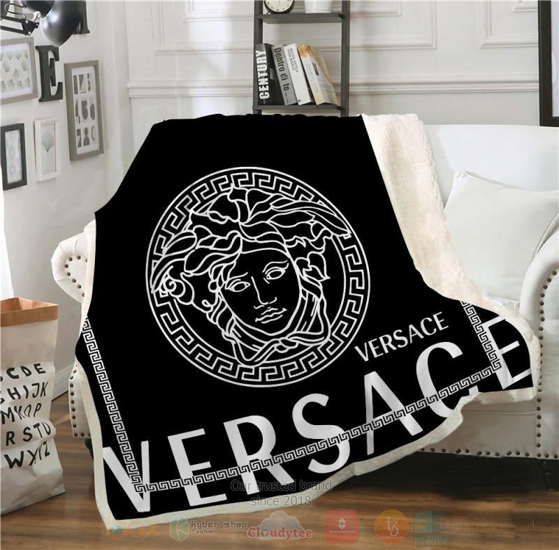 Versace Luxury brand black blanket