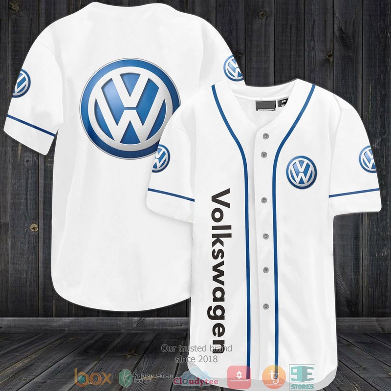 Volkswagen White Baseball Jersey