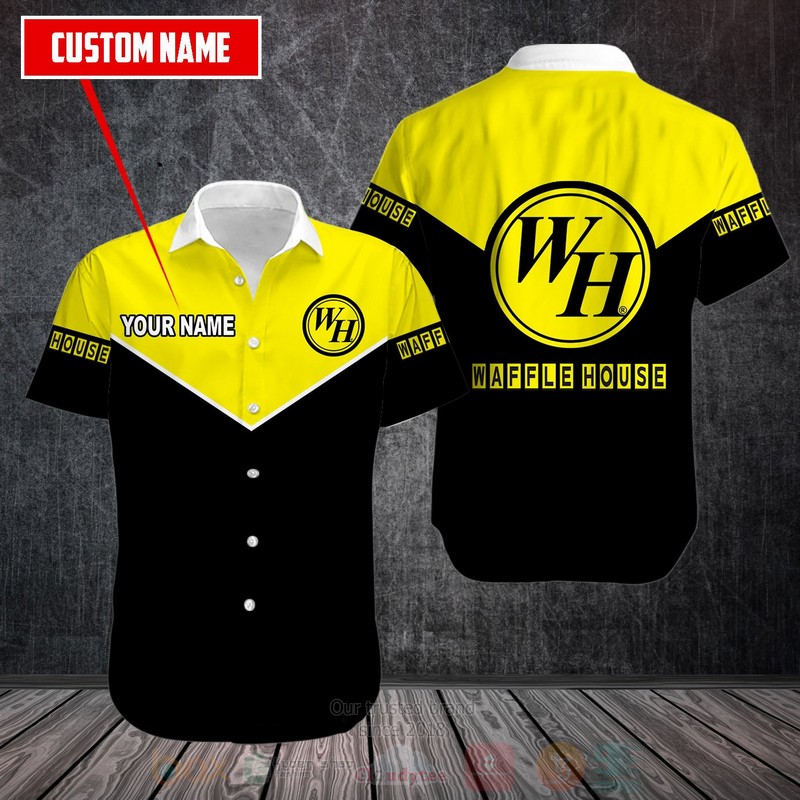Waffle House Custom Name Hawaiian Shirt
