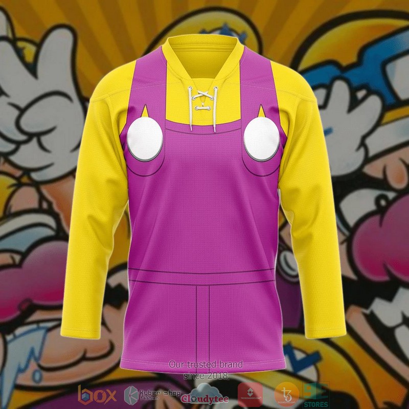 Wario Hockey Jersey Shirt 3 Wario Hockey Jersey Shirt 1 2