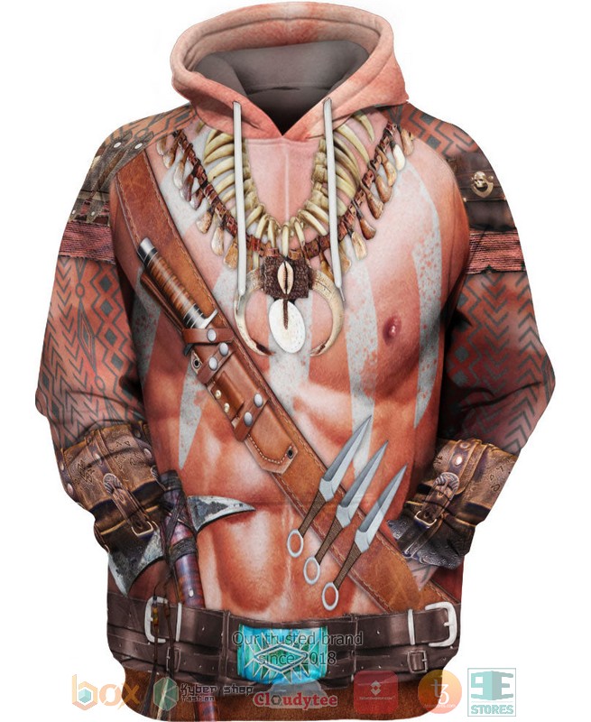 Warrior Skin Native Ameican 3D Shirt Hoodie