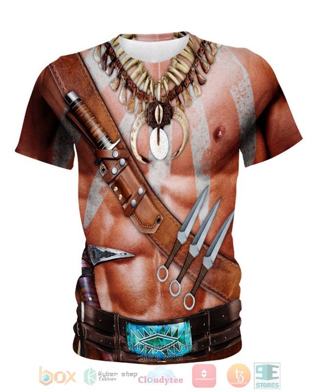Warrior Skin Native Ameican 3D Shirt Hoodie 1 2 3 4 5 6 7