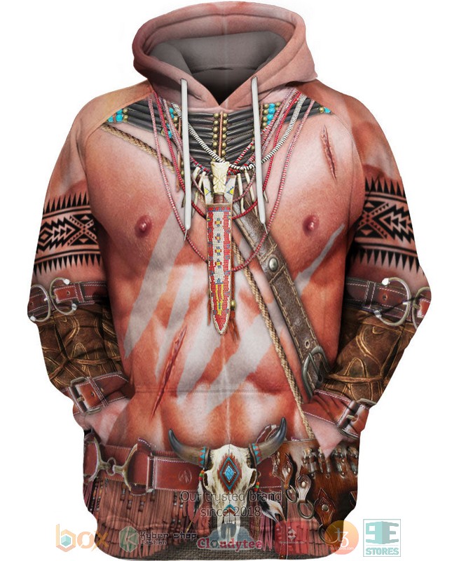 HOT Warrior Style Skin Native Ameican Buffalo Skull All Over Printed 3D Shirt, Hoodie 18 Warrior Style Skin Native Ameican Buffalo Skull 3D Shirt Hoodie