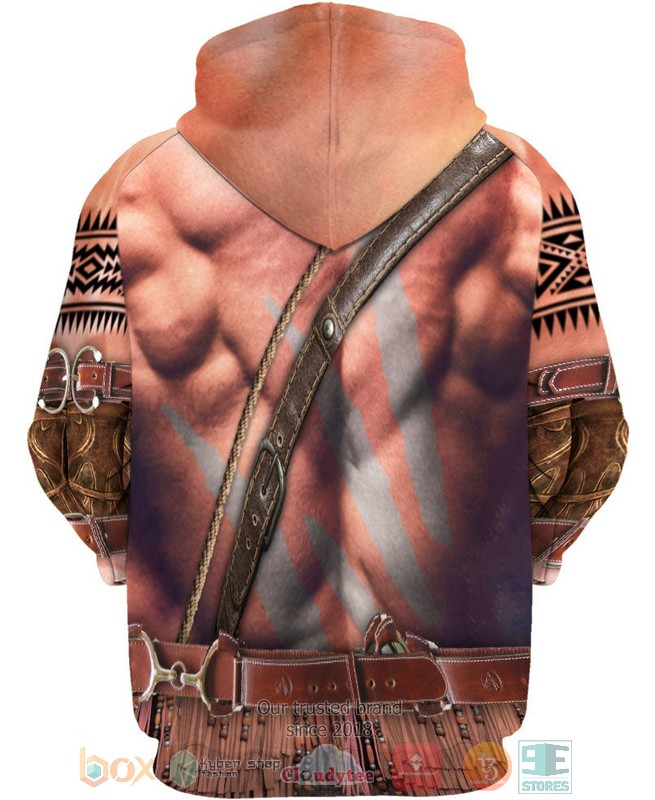 HOT Warrior Style Skin Native Ameican Buffalo Skull All Over Printed 3D Shirt, Hoodie 2 Warrior Style Skin Native Ameican Buffalo Skull 3D Shirt Hoodie 1