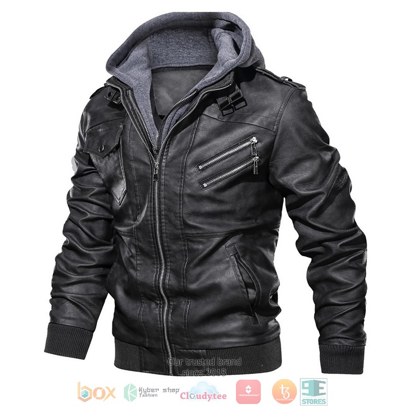 Washington Nationals MLB Baseball Leather Jacket 2 Washington Nationals MLB Baseball Leather Jacket 1