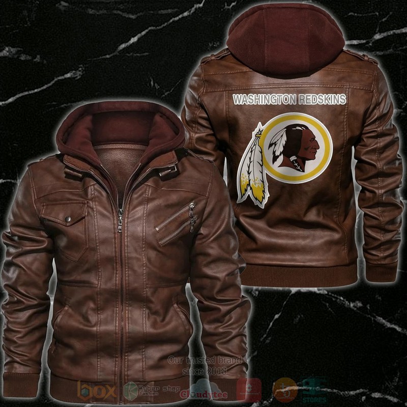 Washington Redskins NFL Motorcycle Leather Jacket