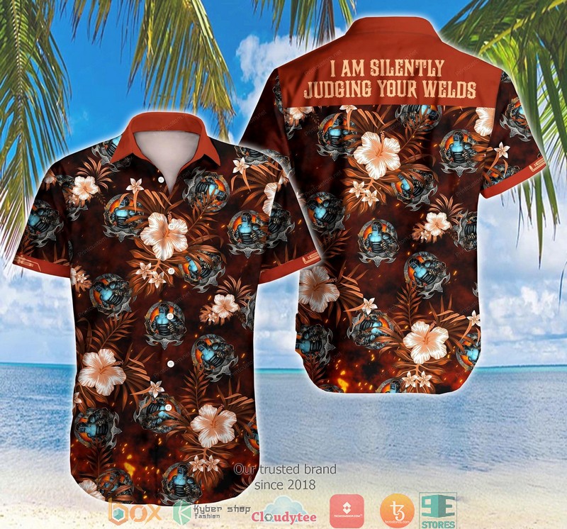 Welder I Am Silently Short Sleeve Hawaiian Shirt