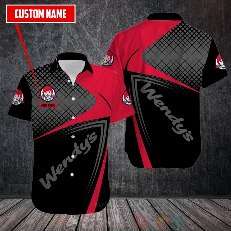 BEST Wendy's Company Custom Name All Over Print Hawaiian Shirt 3 Wendys Company Custom Name Hawaiian Shirt
