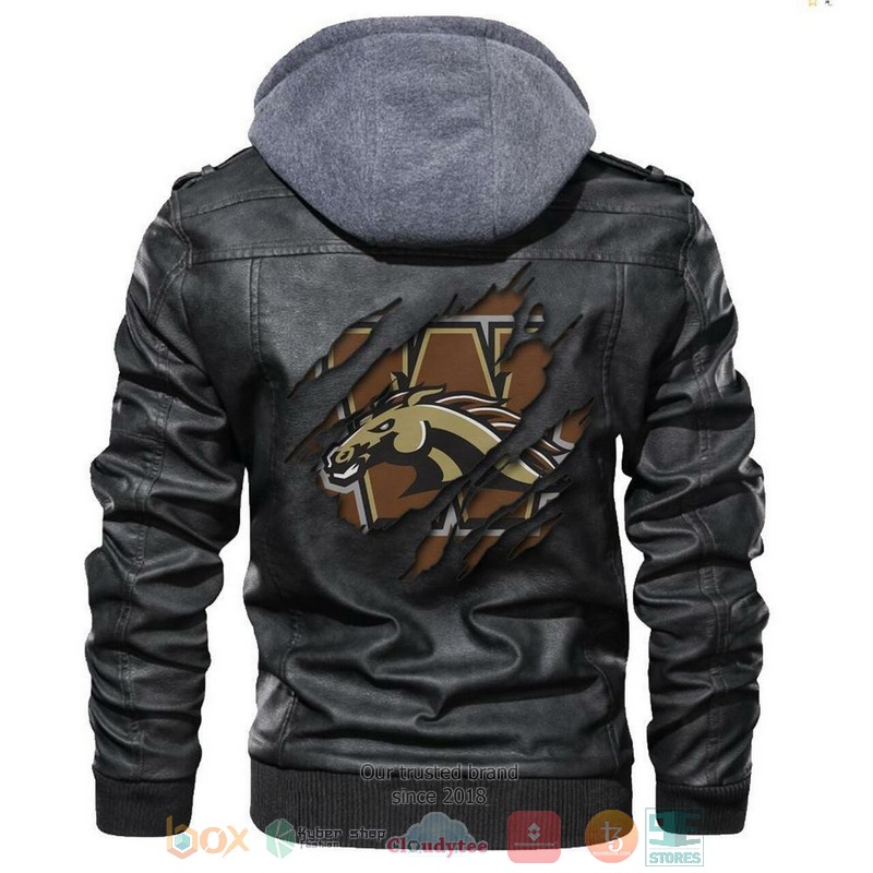 NEW Western Michigan Broncos NCAA Men Leather Jacket 1 Western Michigan Broncos NCAA Leather Jacket