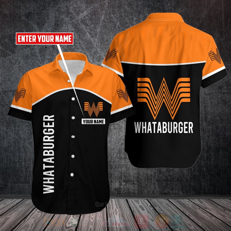 Whataburger Custom Name Hawaiian Shirt