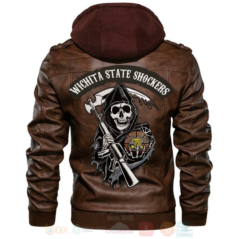 Wichita State Shockers NCAA Basketball Sons of Anarchy Browns Leather Jacket