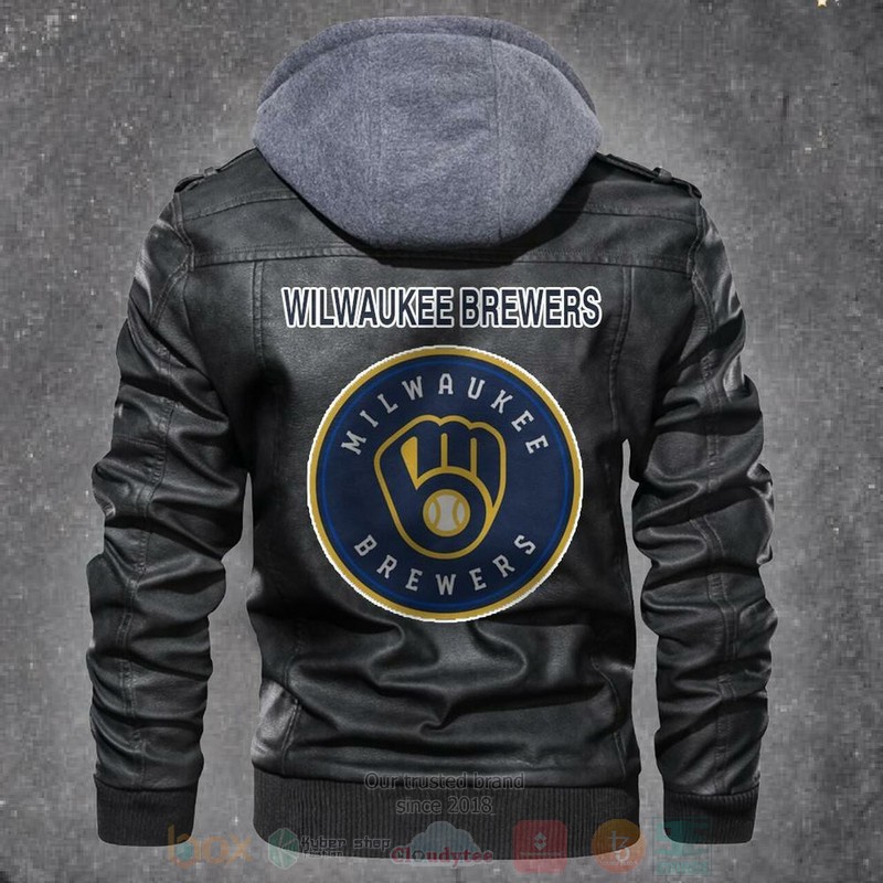 Wilwaukee Brewers MLB Motorcycle Leather Jacket