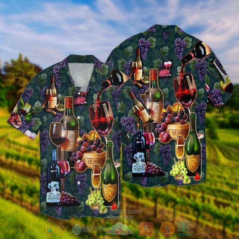 Wine grapes Hawaiian Shirt