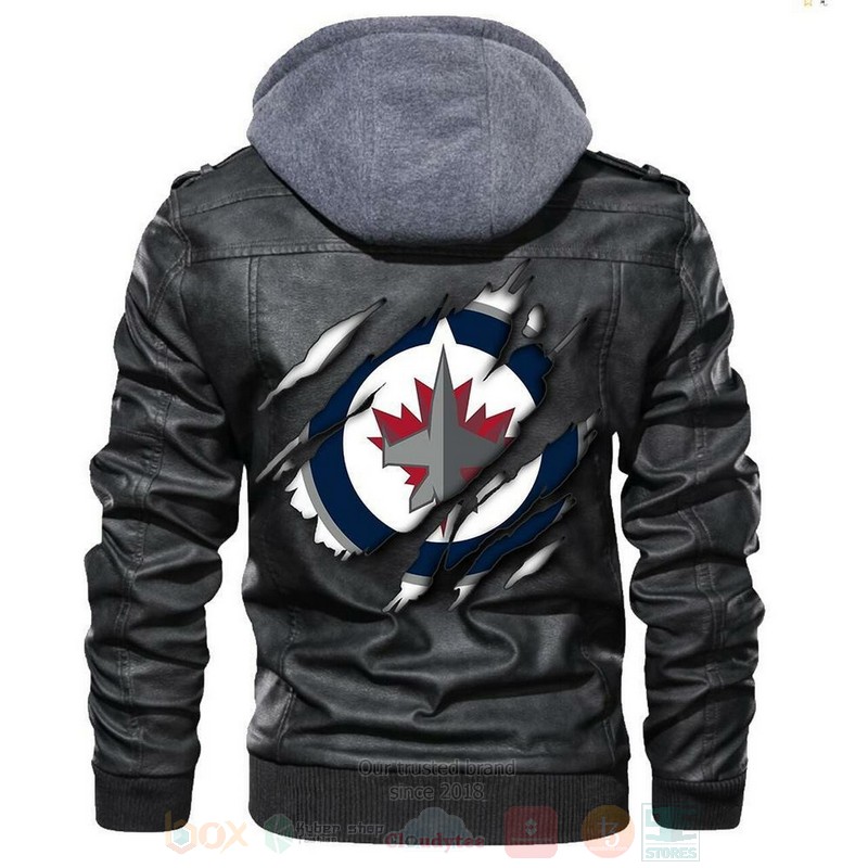 Winnipeg Jets NHL Hockey Sons of Anarchy Blacks Leather Jacket